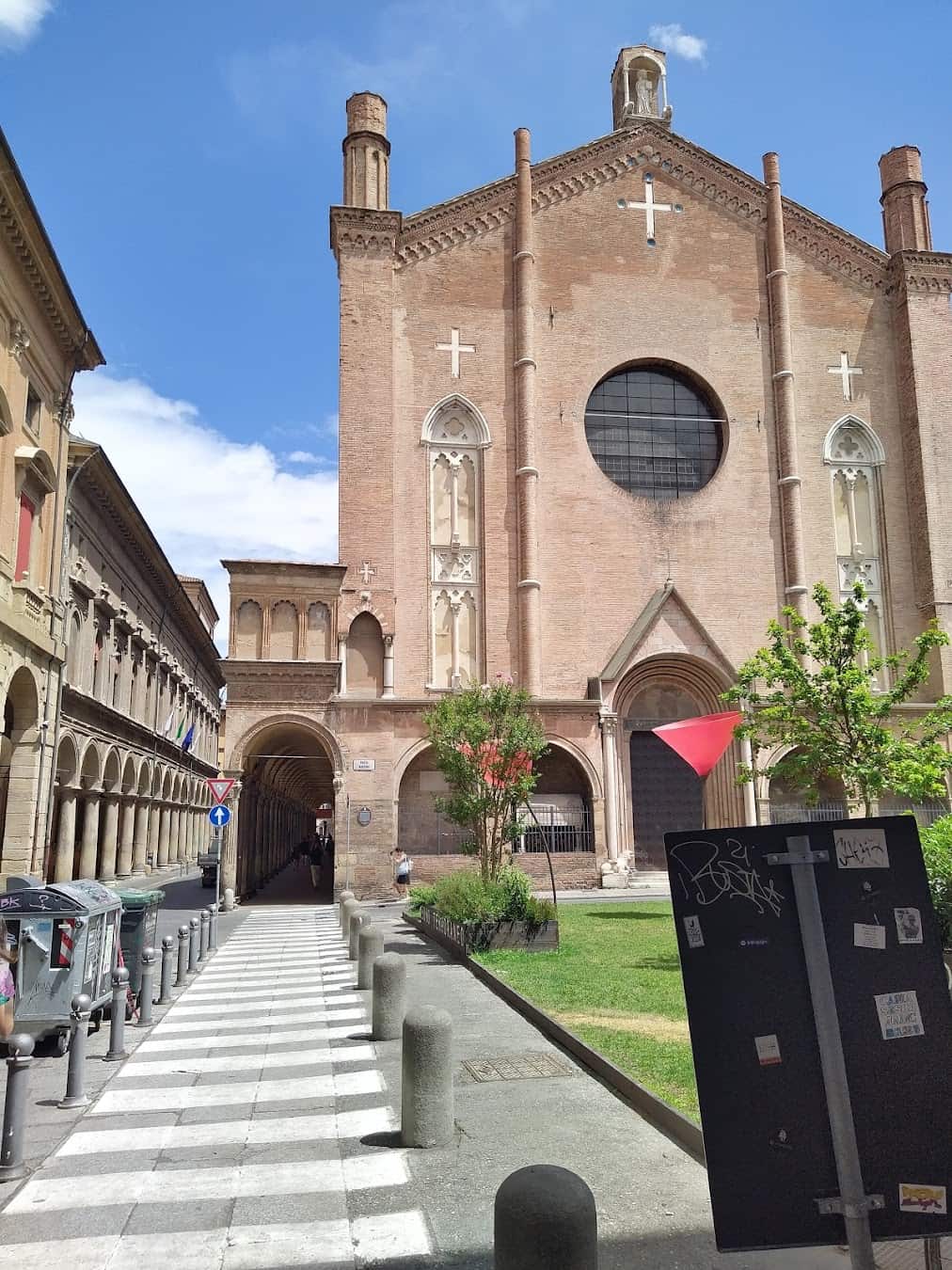 Church Near Asinelli Tower, Italy