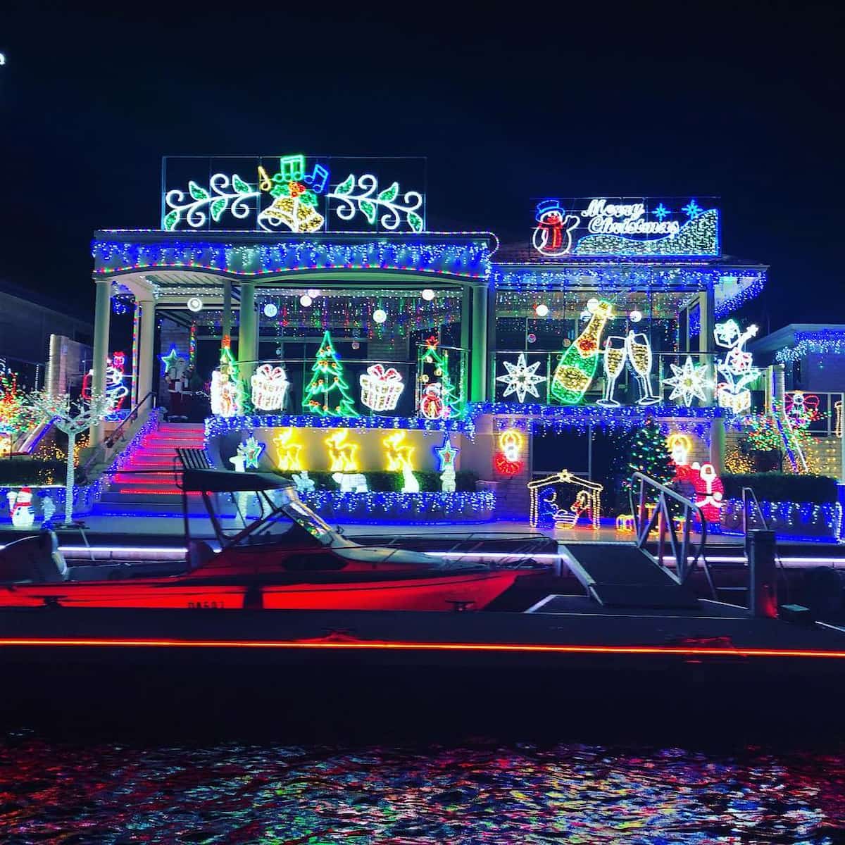 Christmas Lights at Mandurah Canals, Perth Christmas Lights at Mandurah Canals, Perth