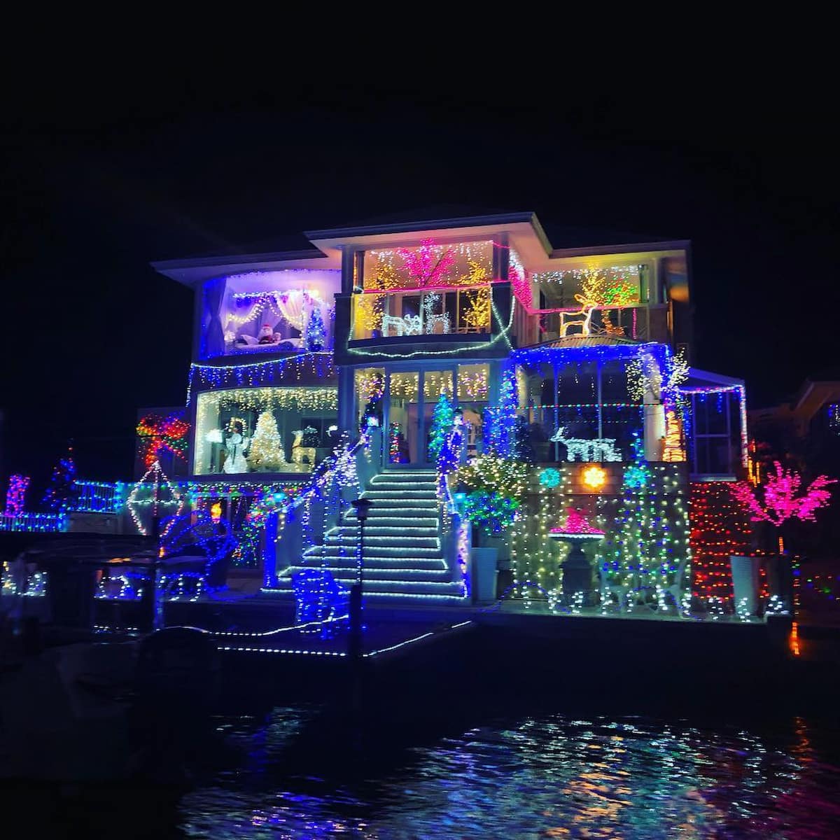 Christmas Lights at Mandurah Canals, Perth Christmas Lights at Mandurah Canals, Perth