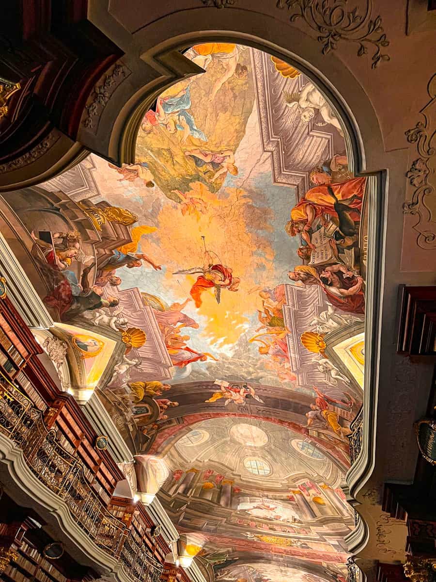 Library ceiling of Klementinum, Prague