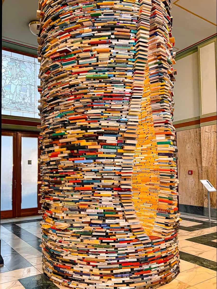 Book Sculpture of Klementinum, Prague