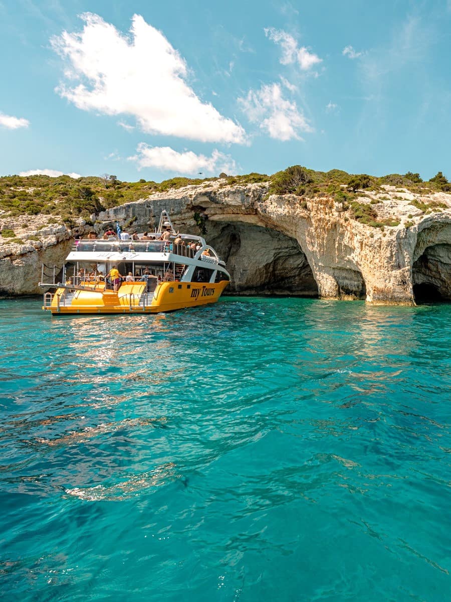 Blue Caves in Laganas