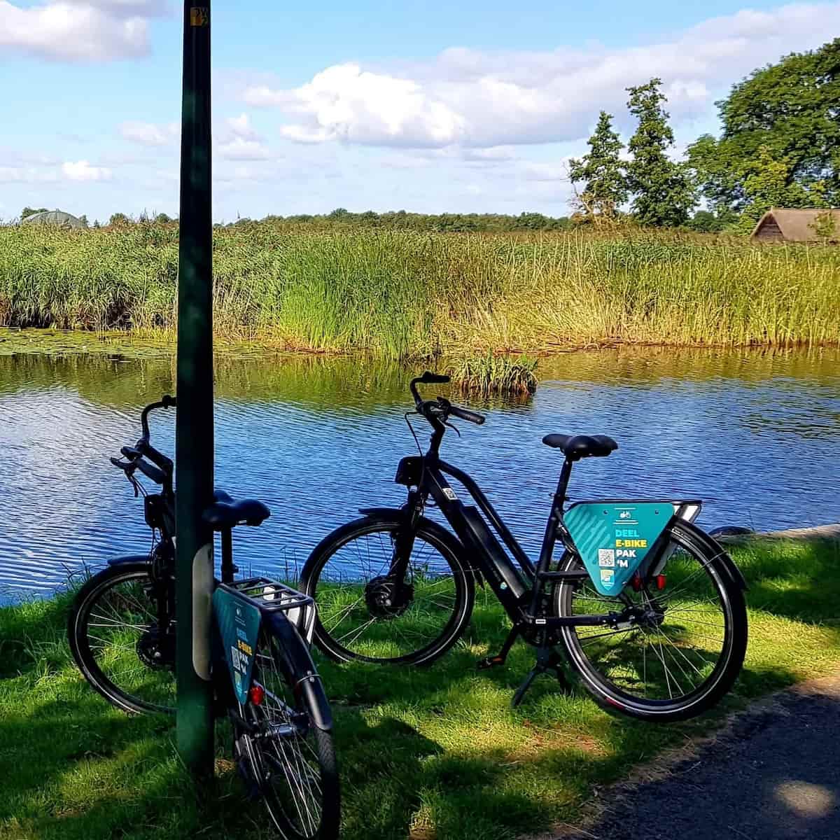 Cycling in Weerribben-Wieden National Park, Giethoorn