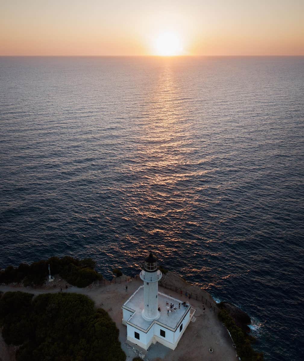 Sunset at Cape Lefkata Lighthouse