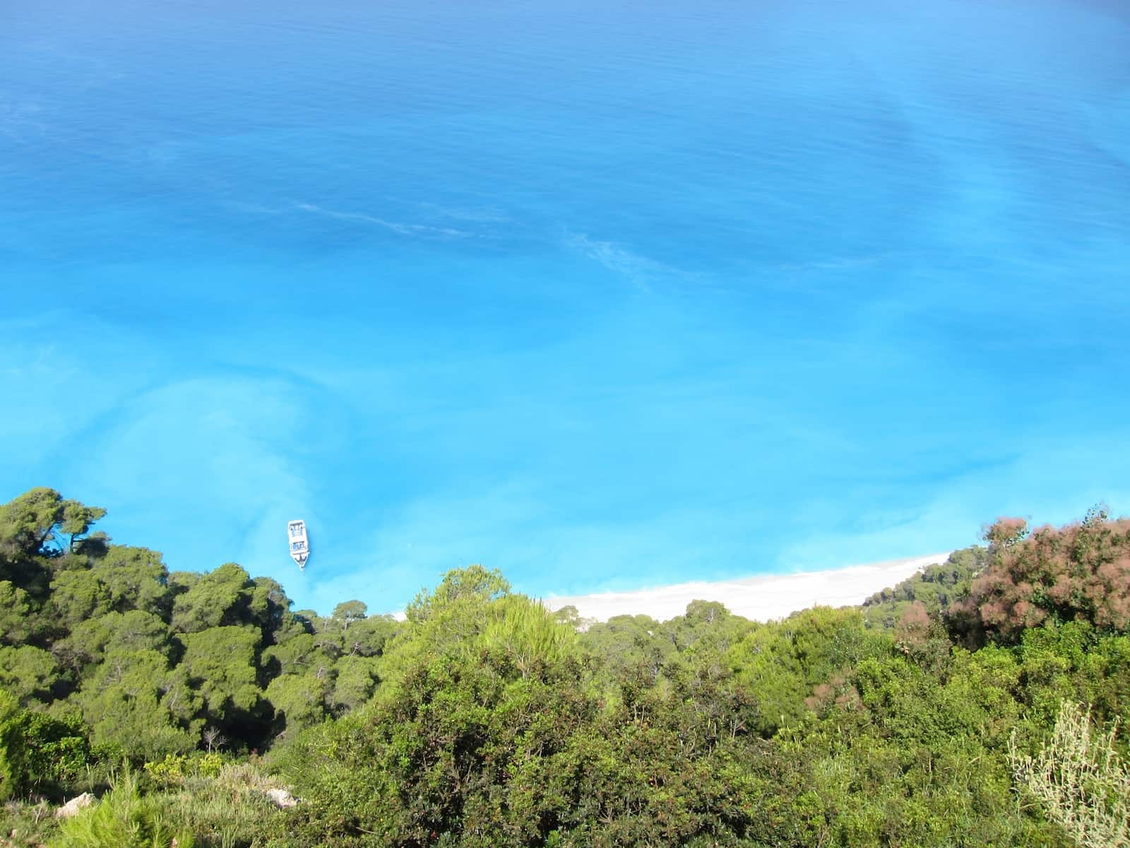 View from the forest trails of Lefkada