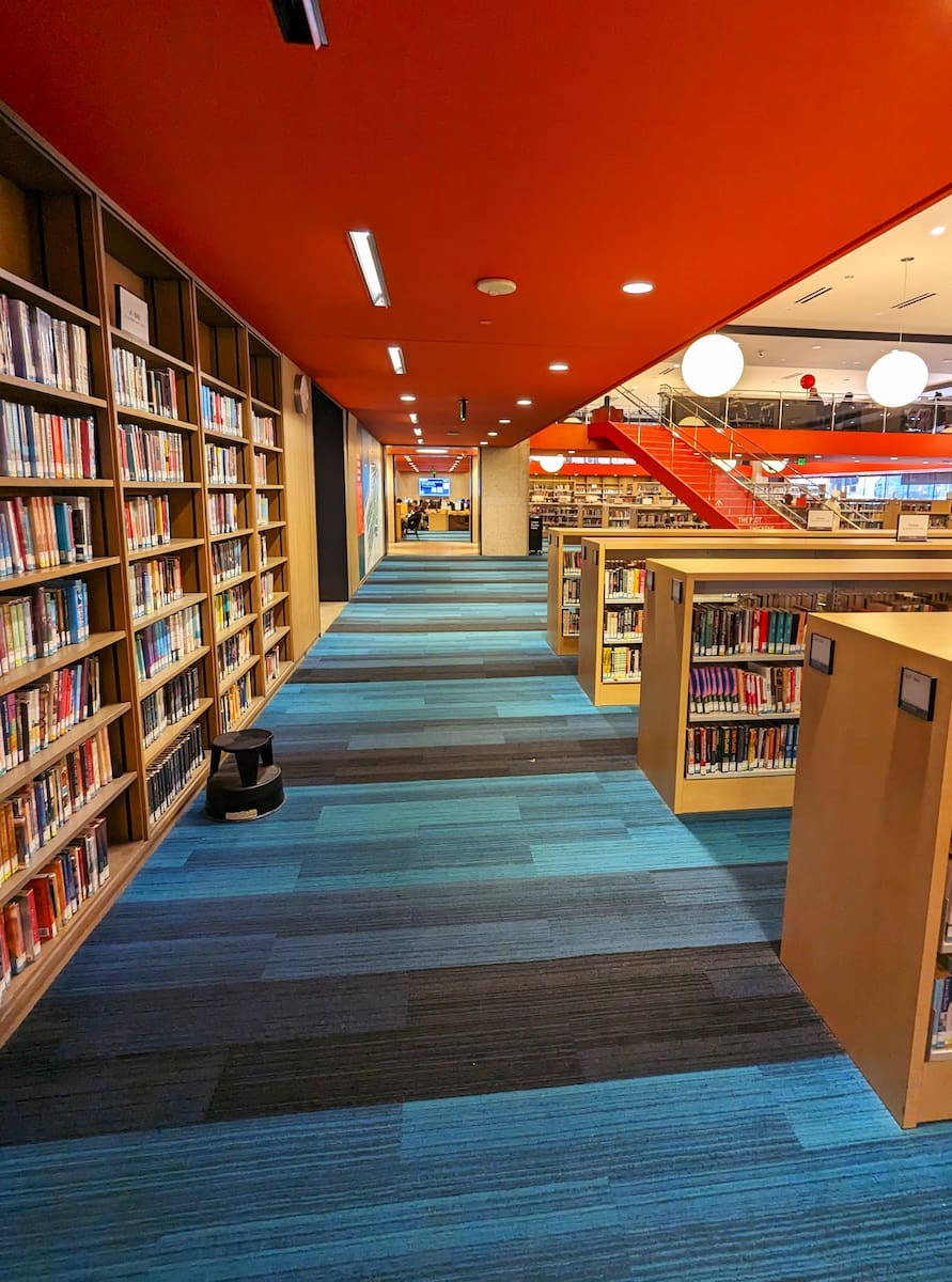 Bookshelves Boston Public Library