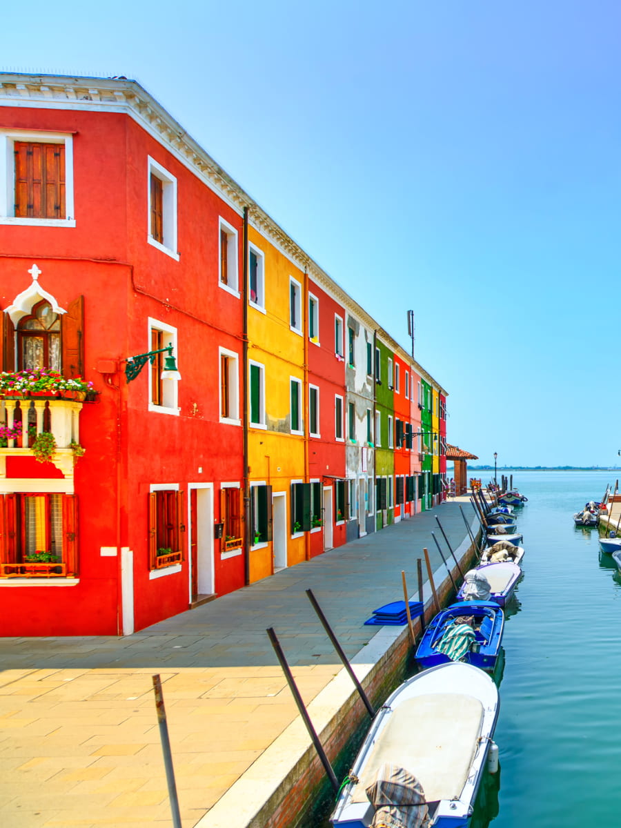 Colourful Brick Houses, Burano Island