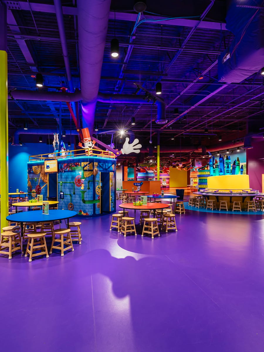 Inside of Crayola Experience Plano, Dallas