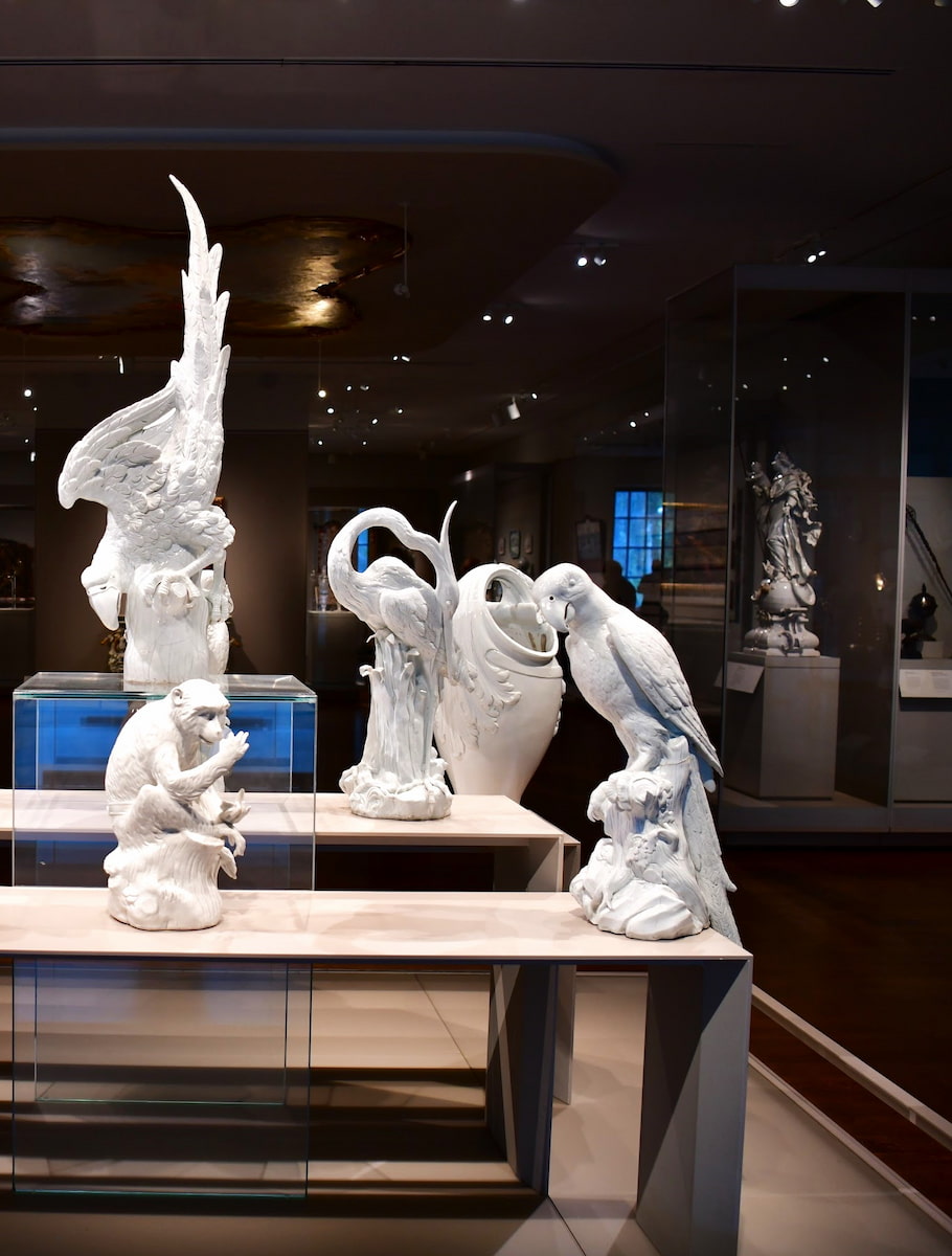 Exhibits in the Museum of Fine Arts