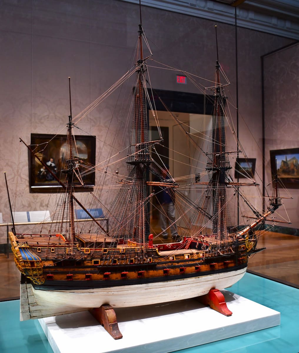 Exhibits in the Museum of Fine Arts