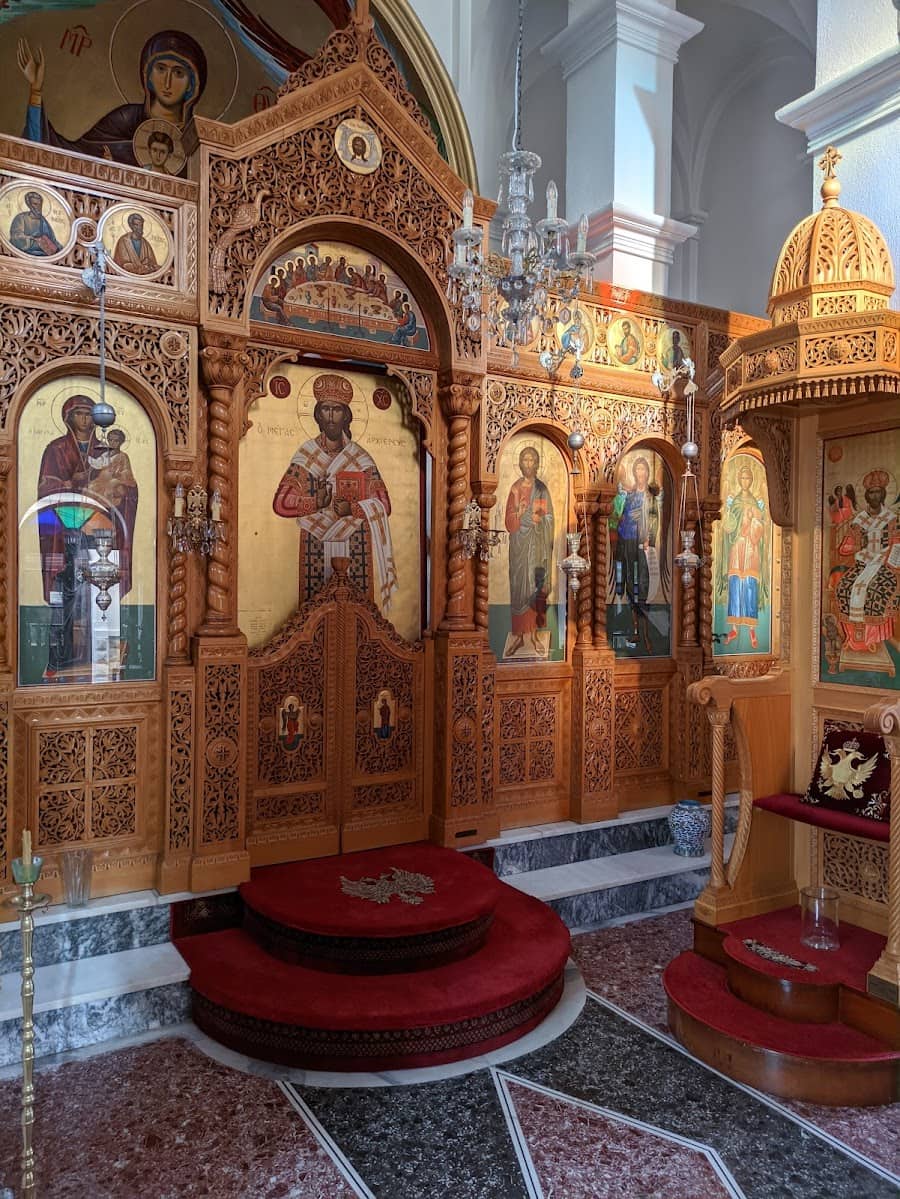 Inside of Monastery of St. Riginou, Skopelos Island