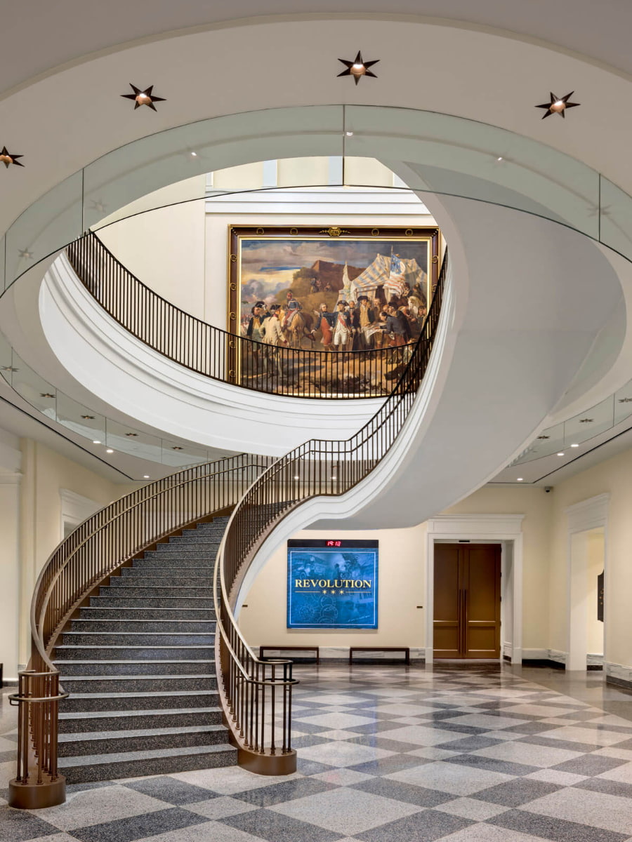 Inside of Museum of the American Revolution, Philadelphia