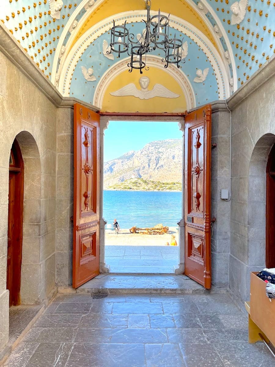 Inside of Panormitis Monastery, Symi Island