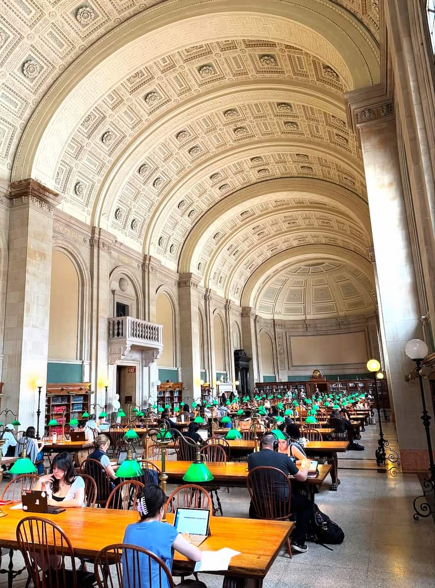 Reading Room Boston Public Library