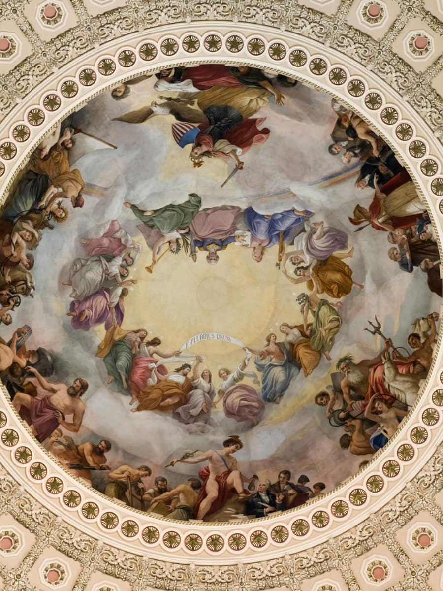 Inside of US Capitol Building, Washington DC