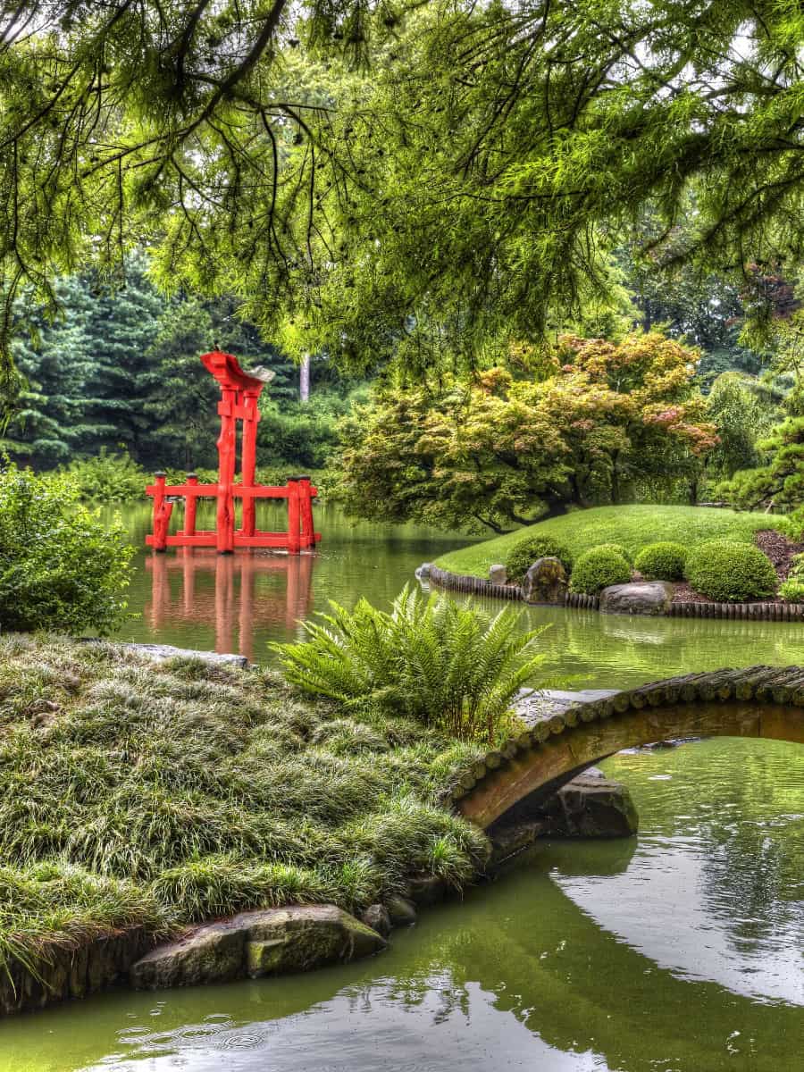 Inside of Brooklyn Botanic Garden, NYC