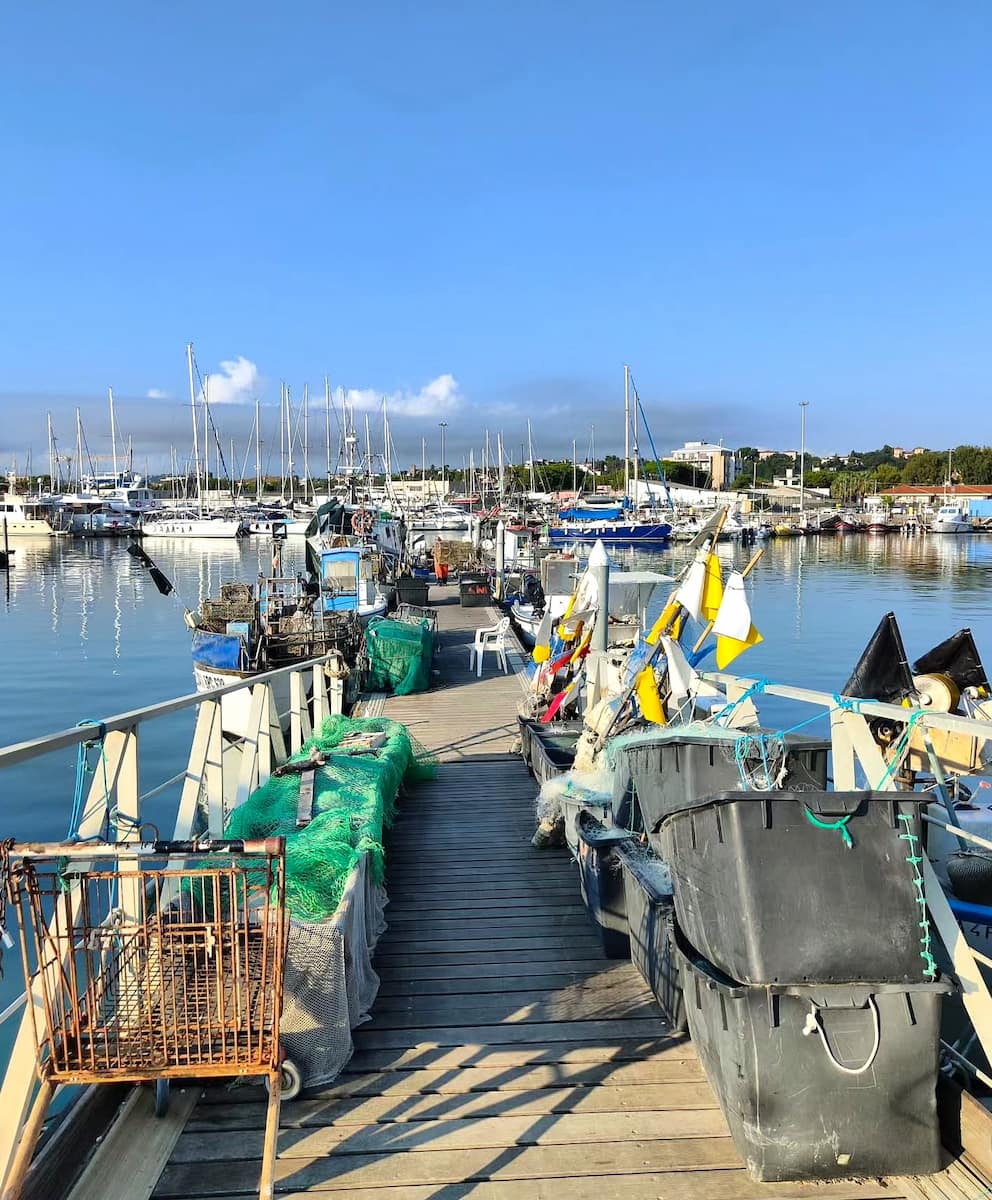 Fishermen at the Marina Tropea