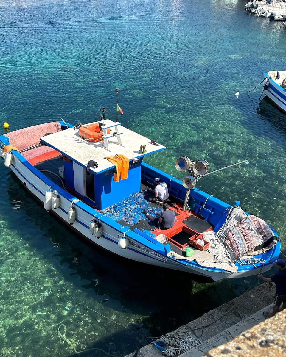 Fishermen at the Marina Tropea