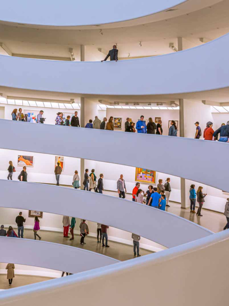 Inside of Guggenheim Museum, NYC