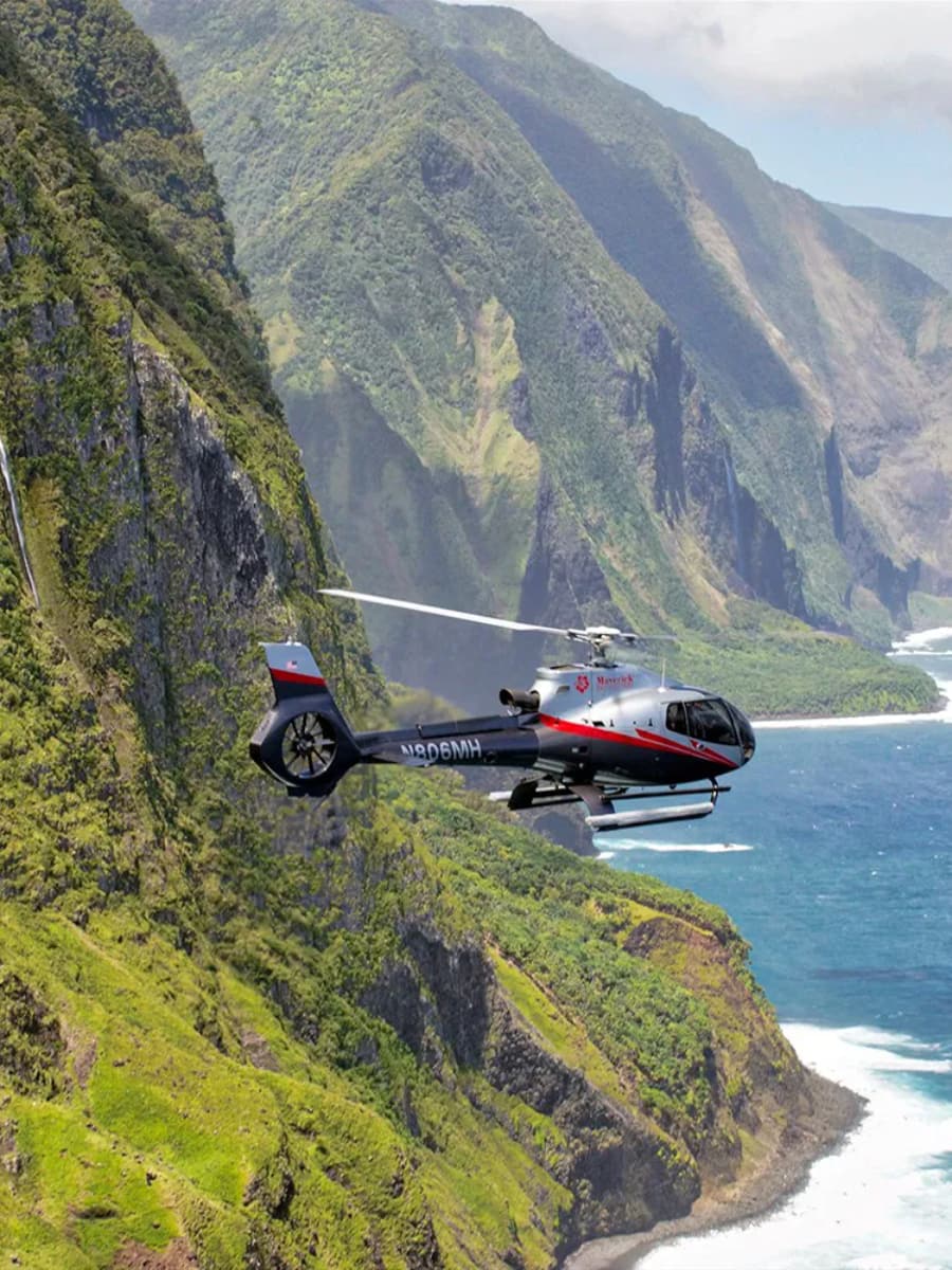 Helicopter Tour over Molokai Sea Cliffs, Maui