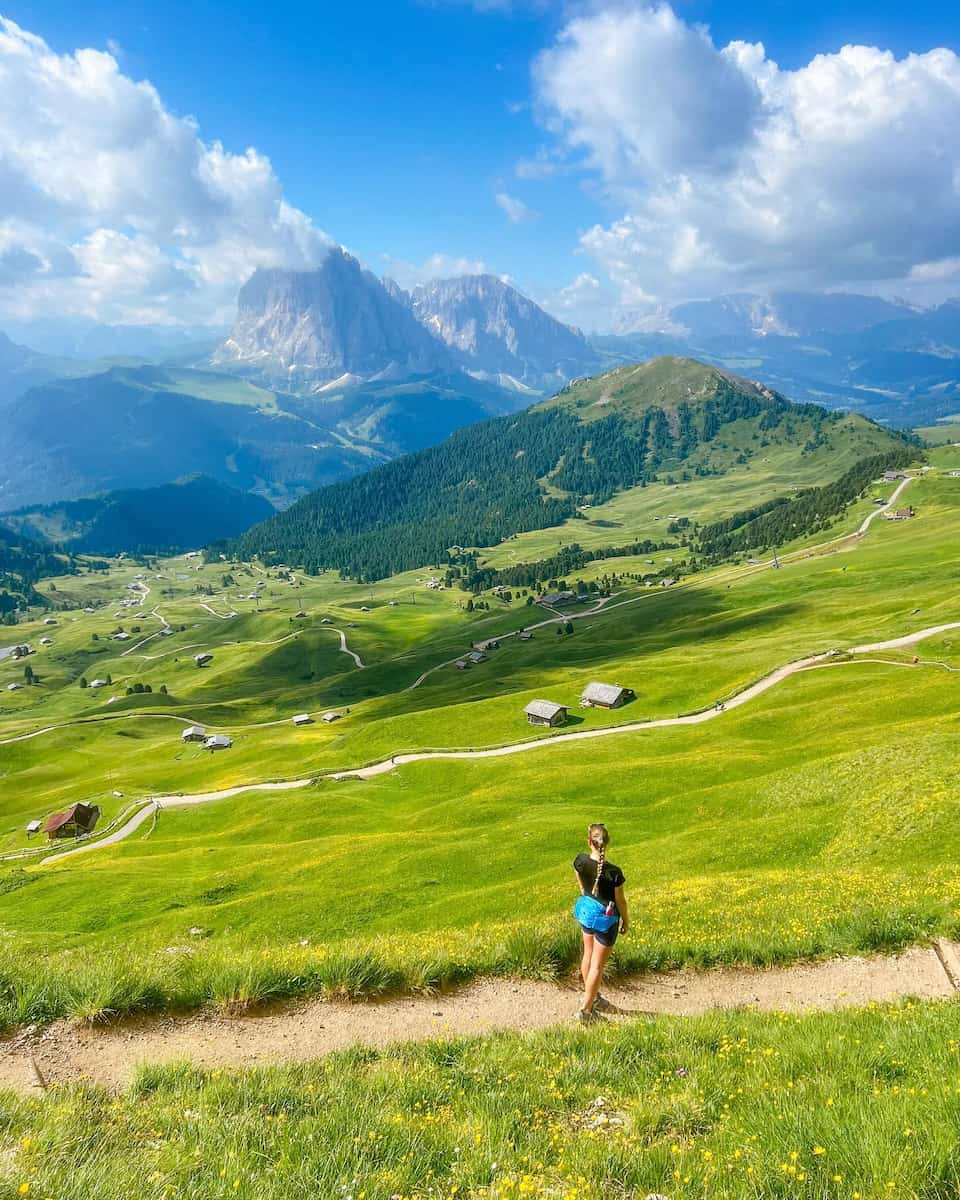Hiking in the Dolomites, Italy