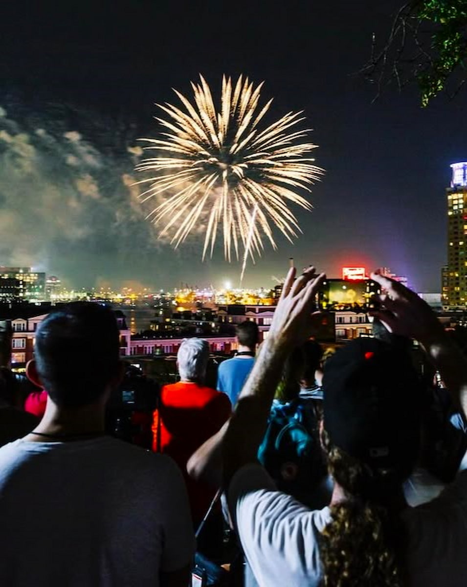 New Year Fireworks, Baltimore