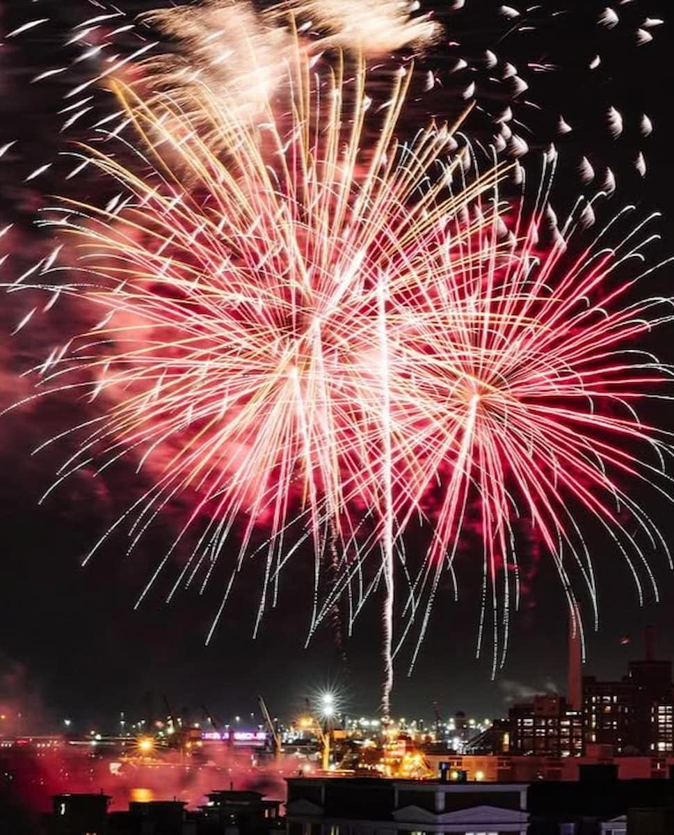 New Year Fireworks, Baltimore
