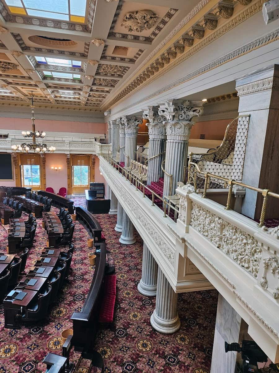 Inside of Ohio Statehouse tours, Columbus, Ohio