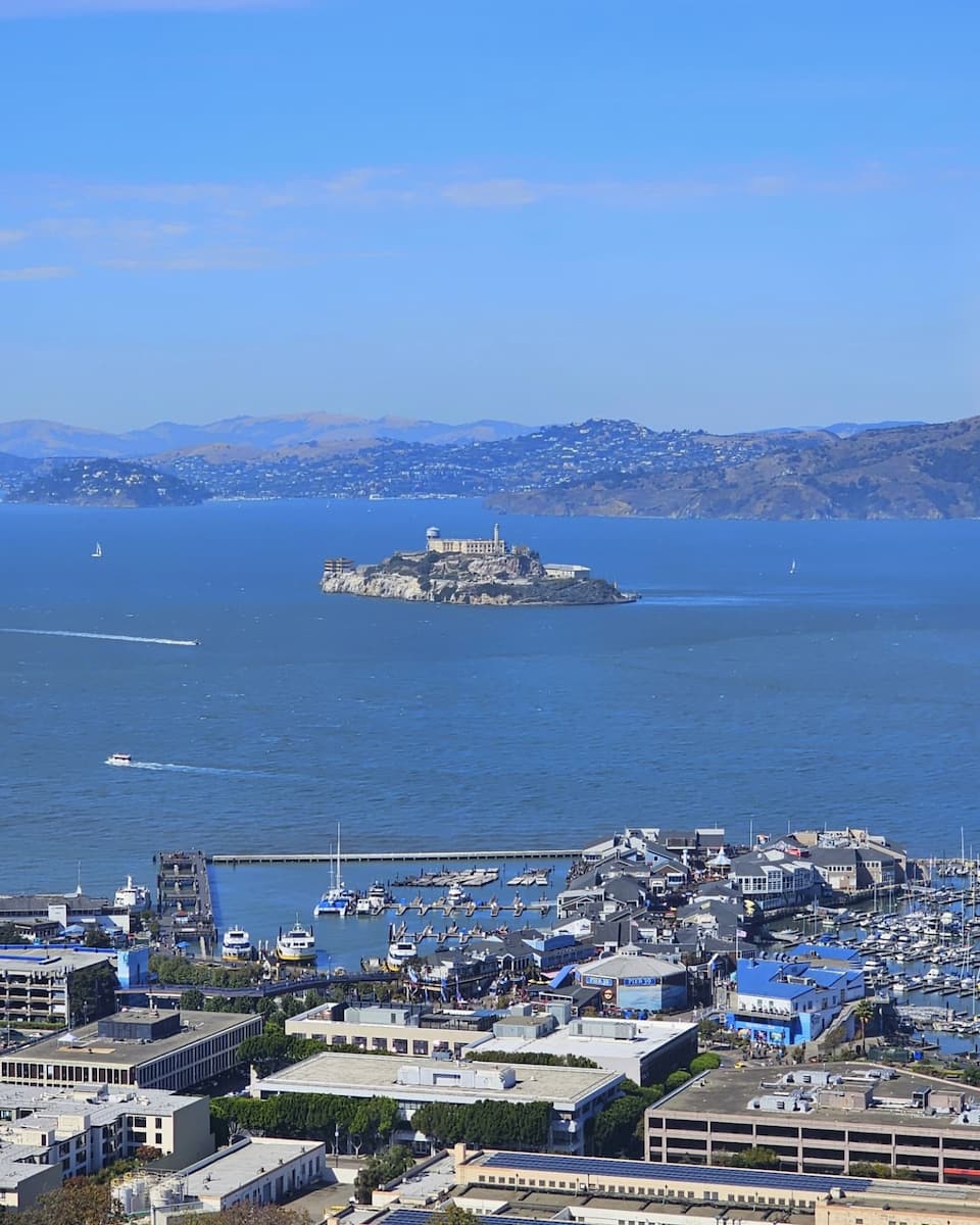 Panoramic views from Coit Tower, San Francisco