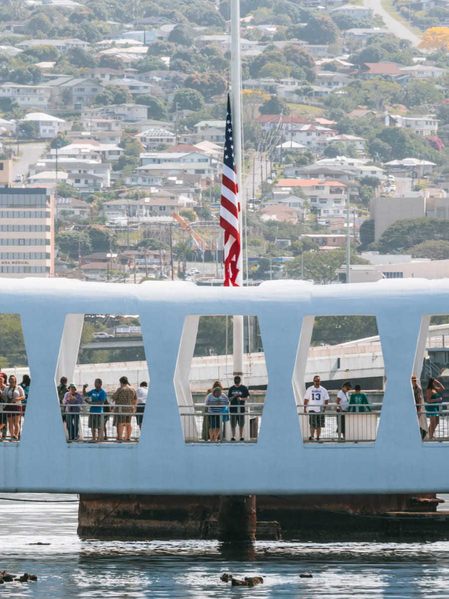 Pearl Harbor and USS Arizona Memorial, Oahu, Hawaii