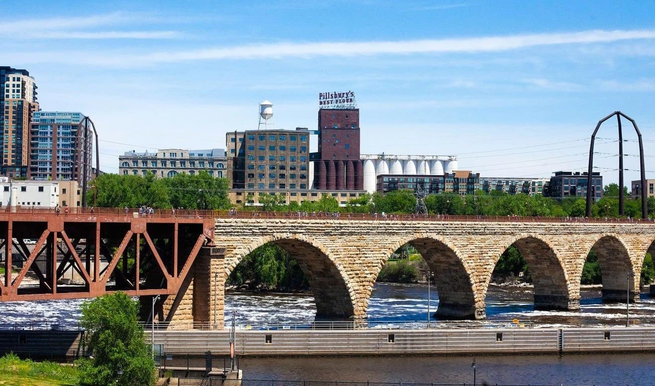 Stone Arch Walk Minneapolis