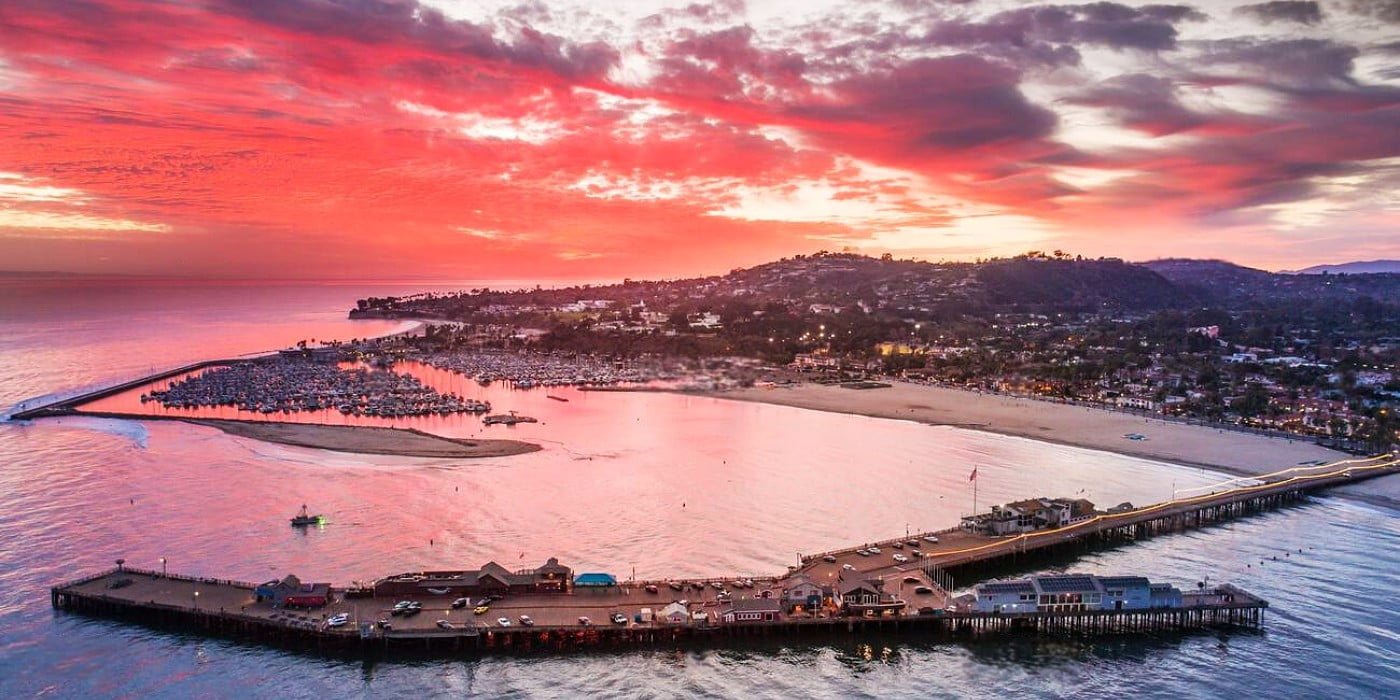 Sunset at Stearns Wharf, Santa Barbara