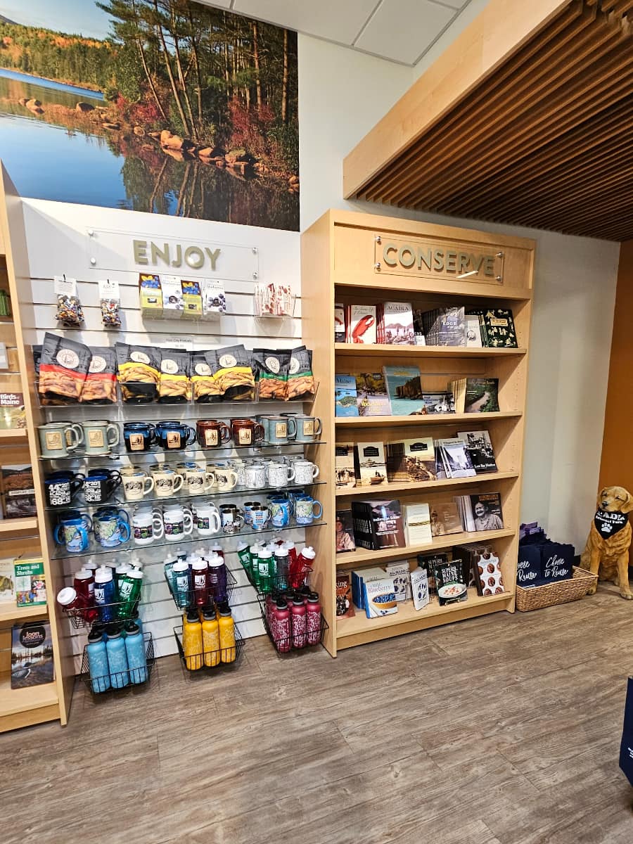 Inside of Hulls Cove Visitor Center, Bar Harbor, Maine