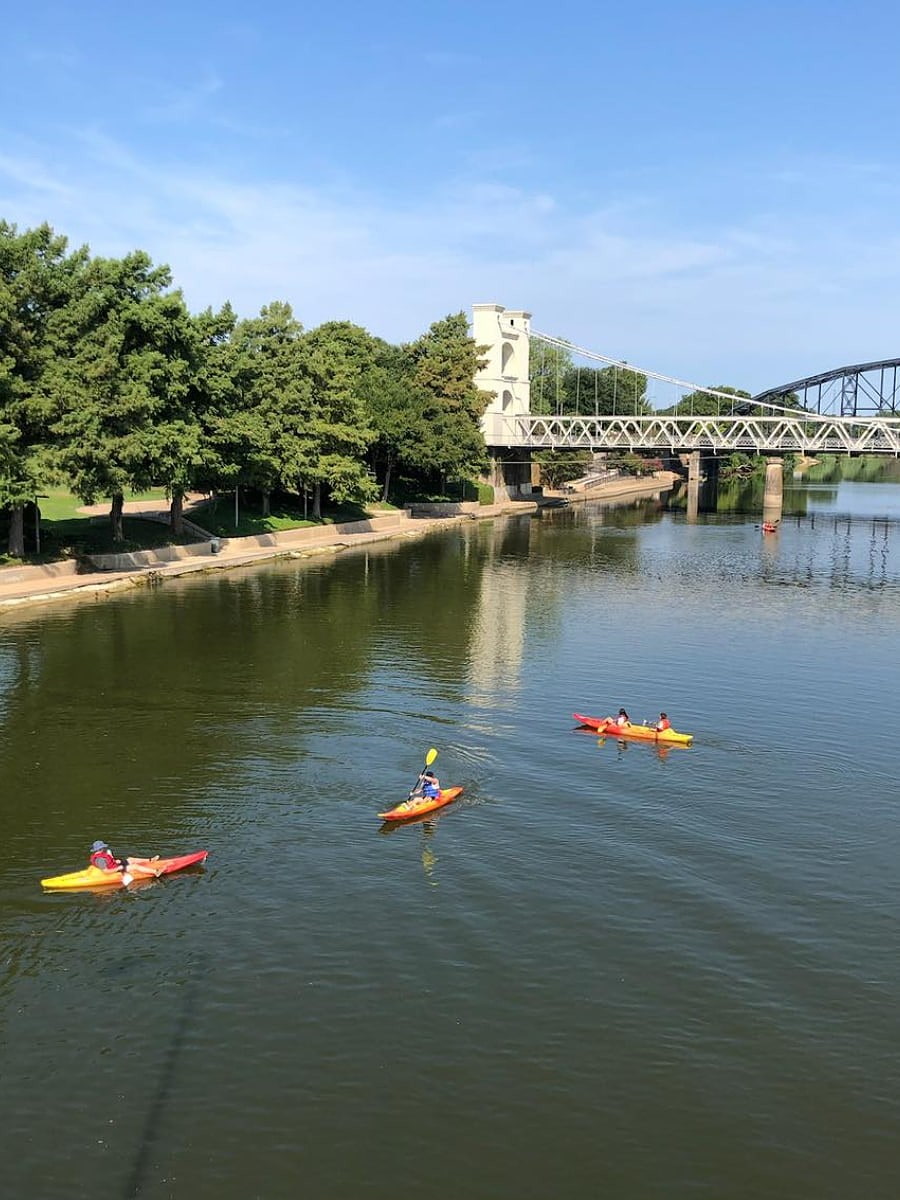 Paddle Boarding on the Brazos River, Waco, TX