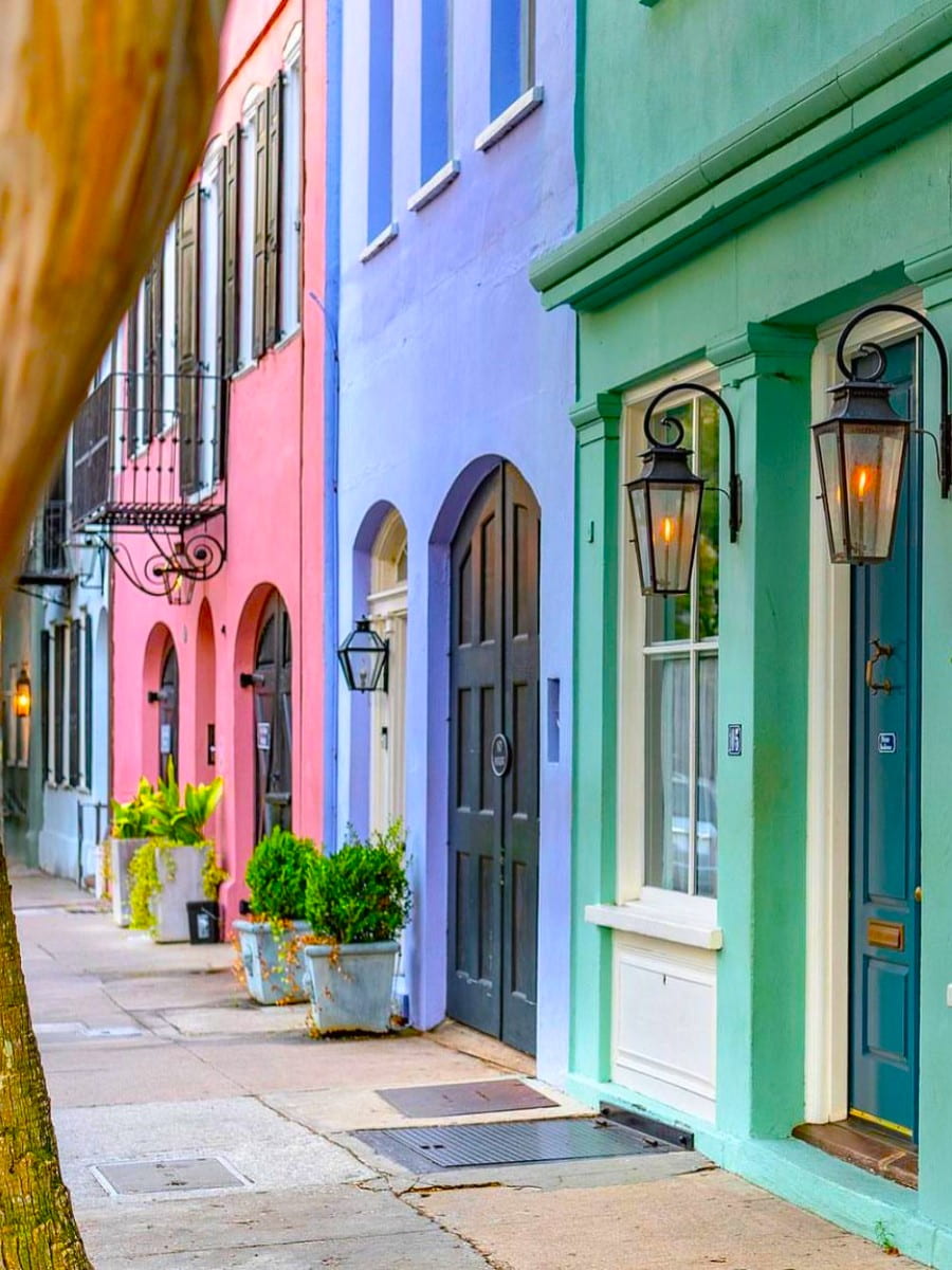 Rainbow Row, Charleston