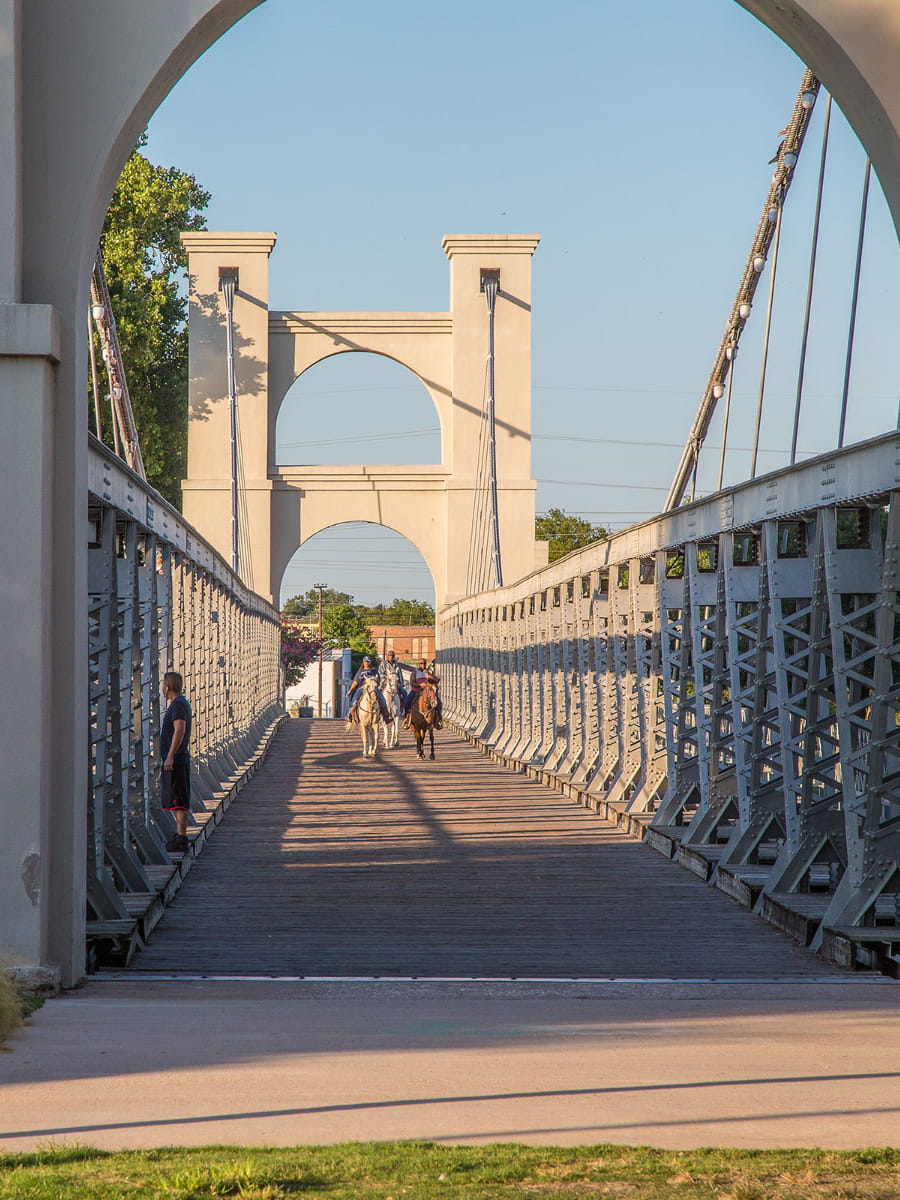 Waco Suspension Bridge and Riverwalk, Waco, TX