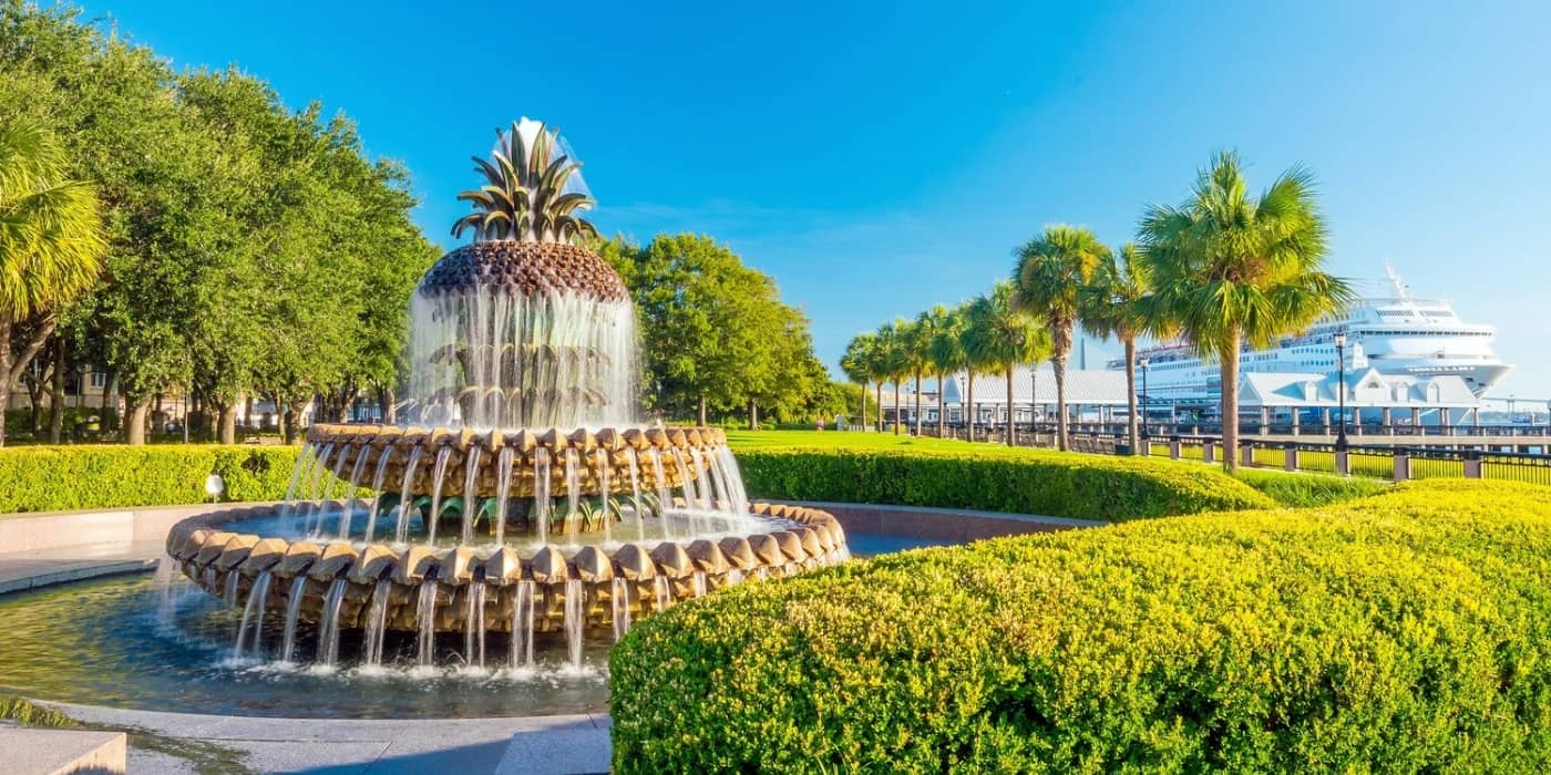 Waterfront Park & Pineapple Fountain, Charleston